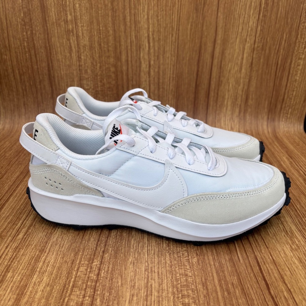 Nike Waffle Debut Womens 9 White DH9523-100 Retro Sneakers NEW